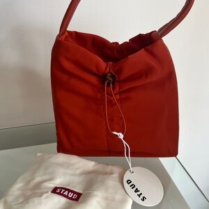 STAUD Rust FELIX NYLON SHOULDER Bag
